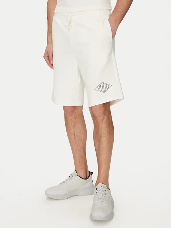HUGO HUGO Sportske kratke hlače Damtus 50534953 Écru Relaxed Fit