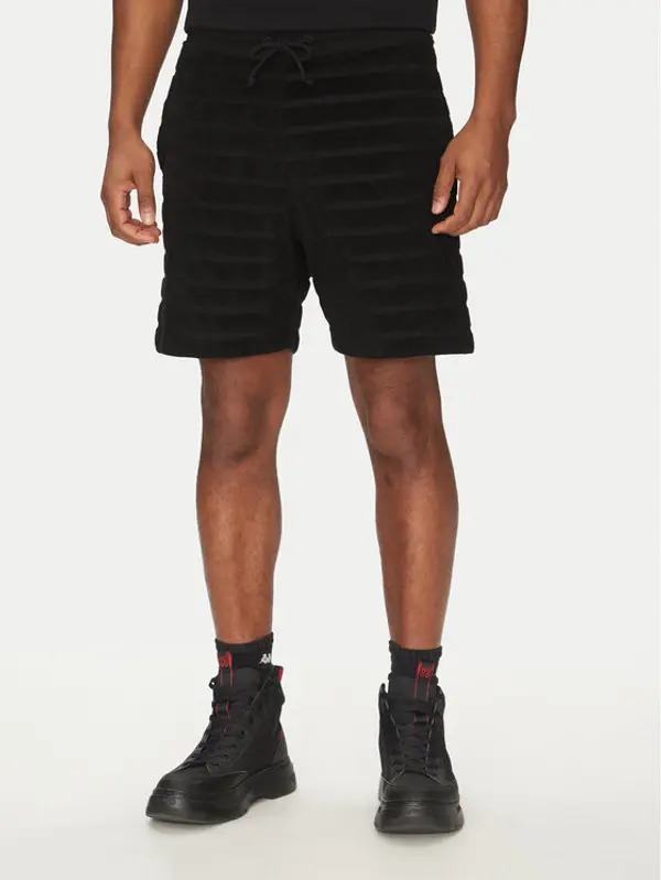 HUGO HUGO Sportske kratke hlače Dutowel 50535289 Crna Relaxed Fit