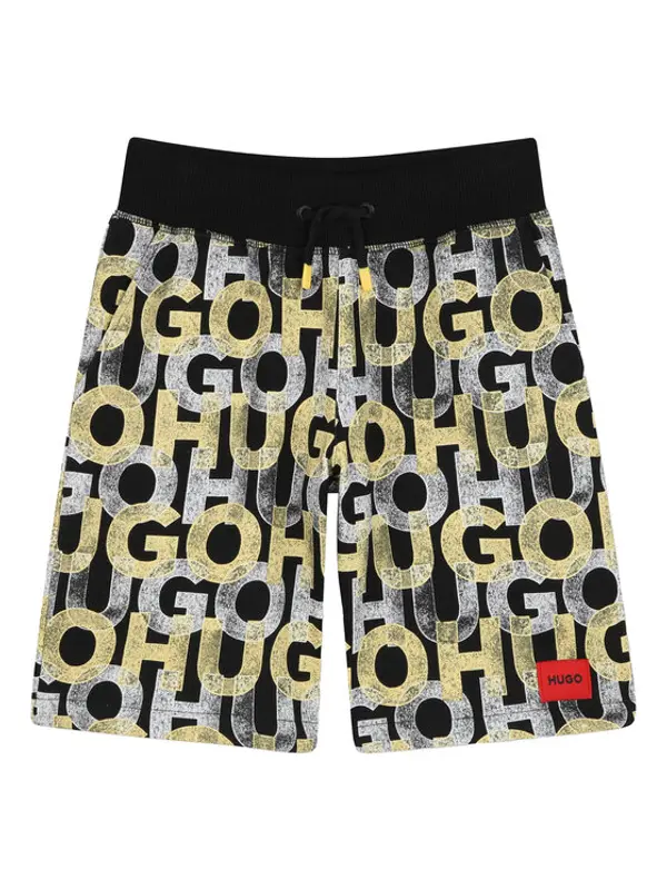 HUGO HUGO Sportske kratke hlače G00368 S Crna Regular Fit