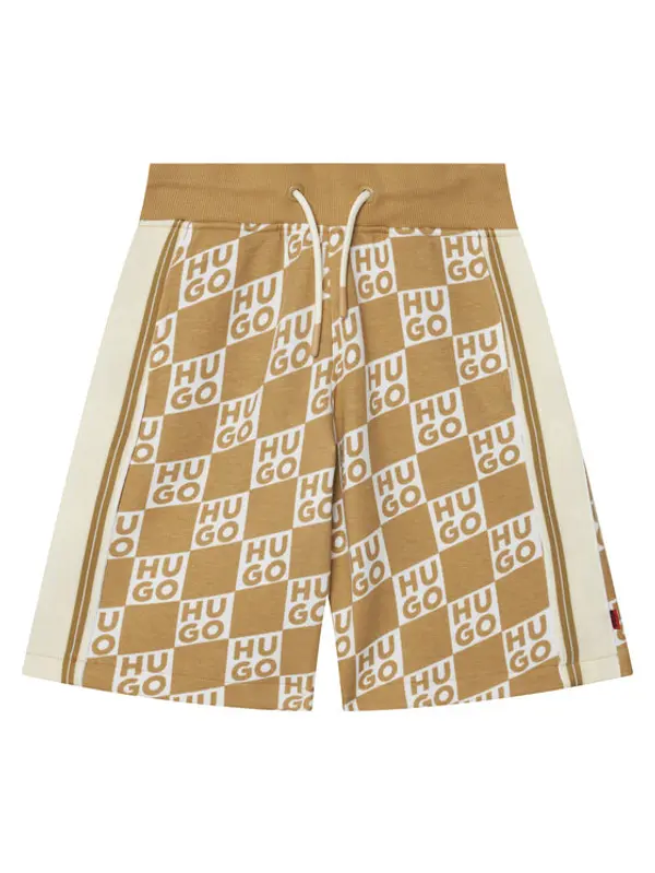 HUGO HUGO Sportske kratke hlače G00999 S Bež Regular Fit