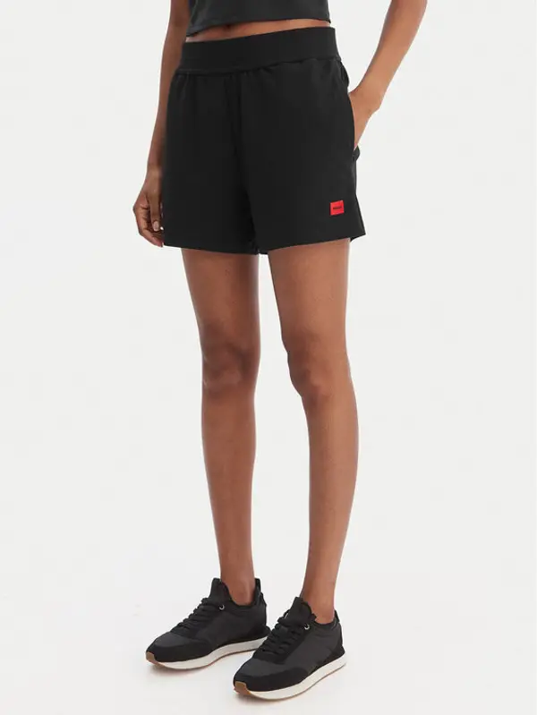 HUGO HUGO Sportske kratke hlače Signature 50556815 Crna Regular Fit