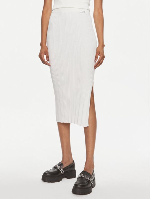 Hugo Hugo Suknja olovka Sareplie 50514292 Écru Slim Fit