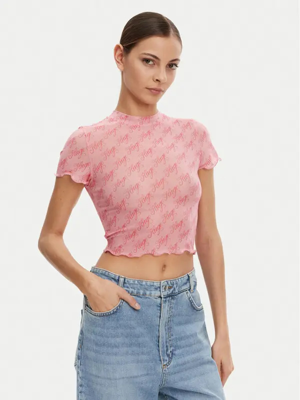 HUGO HUGO T-shirt 50537184 Ružičasta Slim Fit