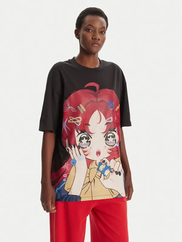 HUGO HUGO T-shirt 50545061 Crna Oversize