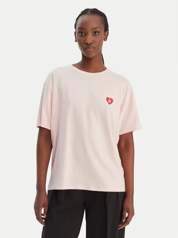 HUGO HUGO T-shirt 50556981 Ružičasta Regular Fit