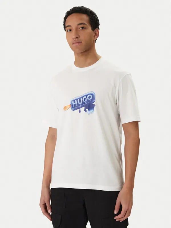 HUGO HUGO T-shirt 50560049 Bijela Regular Fit