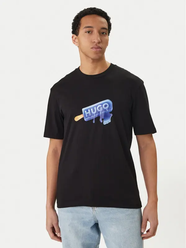 HUGO HUGO T-shirt 50560049 Crna Regular Fit