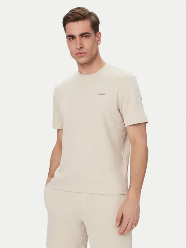 HUGO HUGO T-shirt Austin 50532011 Svijetlo bež Regular Fit