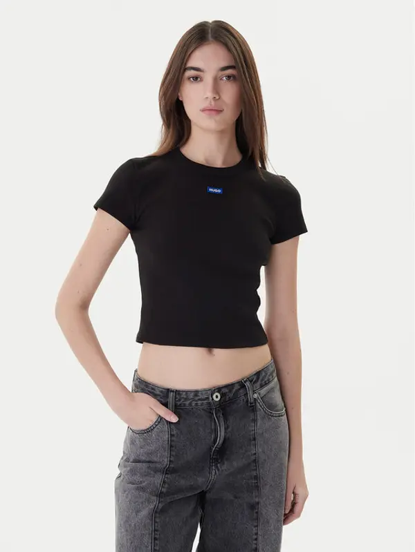 HUGO Hugo T-shirt Baby 50510749 Crna Slim Fit