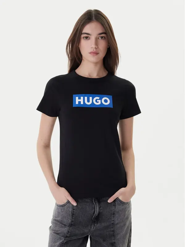 HUGO HUGO T-shirt Classic 50510772 Crna Slim Fit