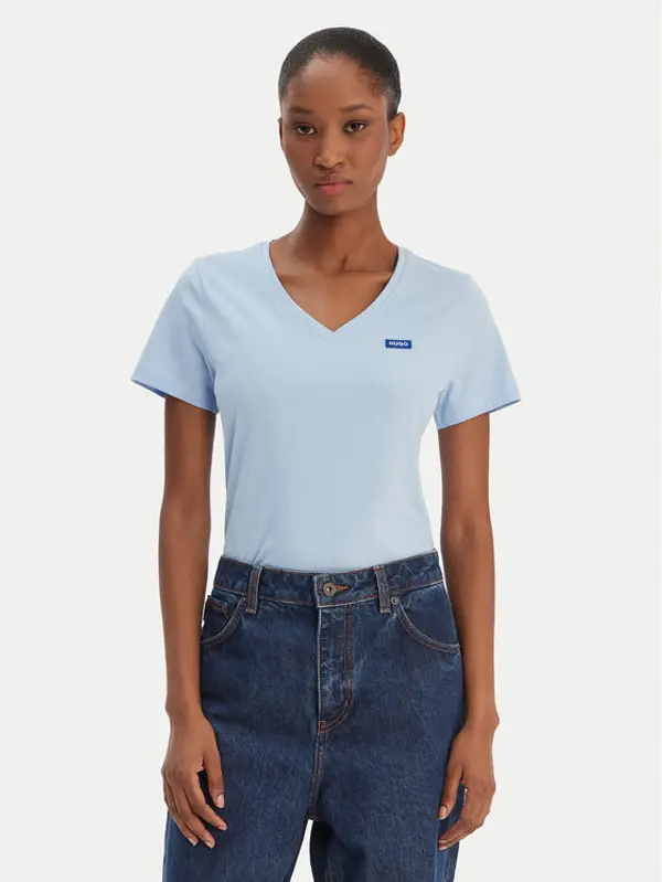 HUGO HUGO T-shirt Classic 50513667 Plava Slim Fit
