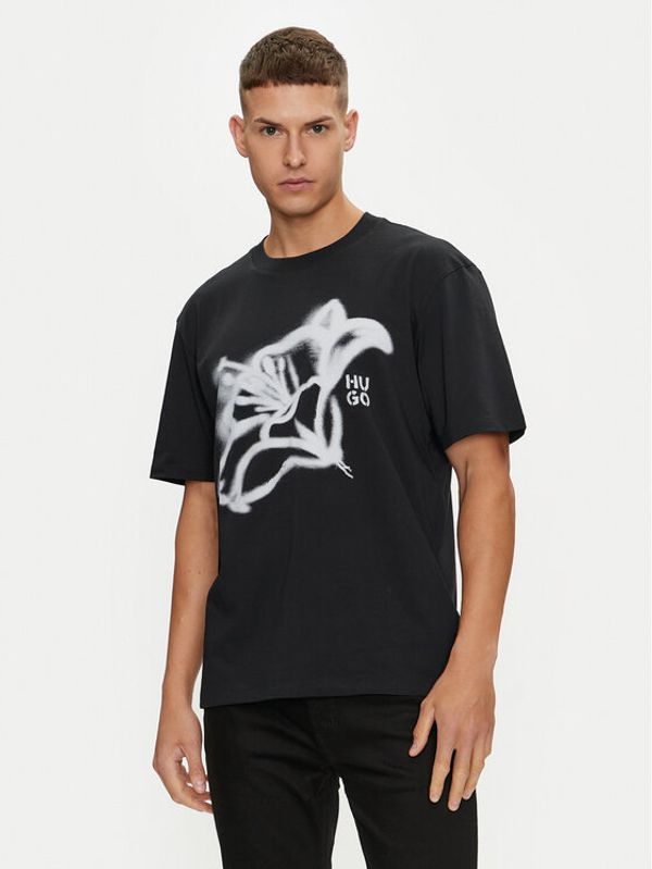 Hugo Hugo T-shirt Dablumo 50516711 Crna Relaxed Fit