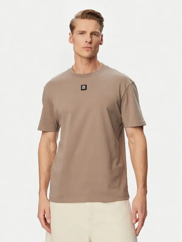 HUGO HUGO T-shirt Dalile 50505201 Svijetlo smeđa Regular Fit