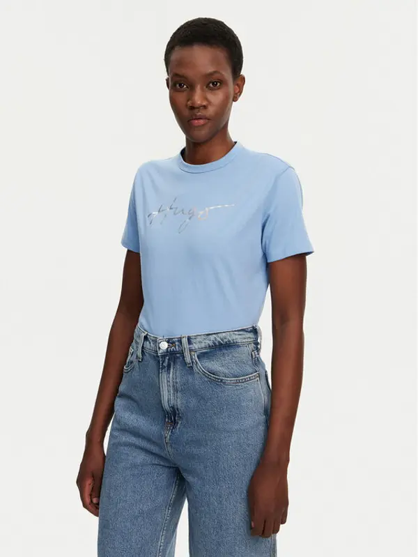 HUGO HUGO T-shirt Damacia 50535491 Plava Regular Fit