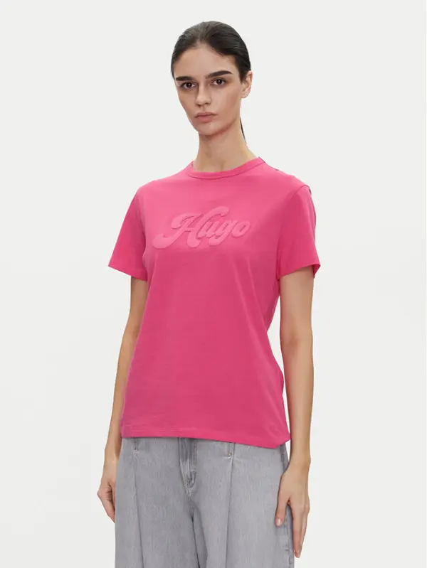 HUGO HUGO T-shirt Damacia_4 50539101 Ružičasta Regular Fit