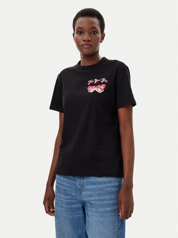 HUGO HUGO T-shirt Damacia_5 50540237 Crna Regular Fit