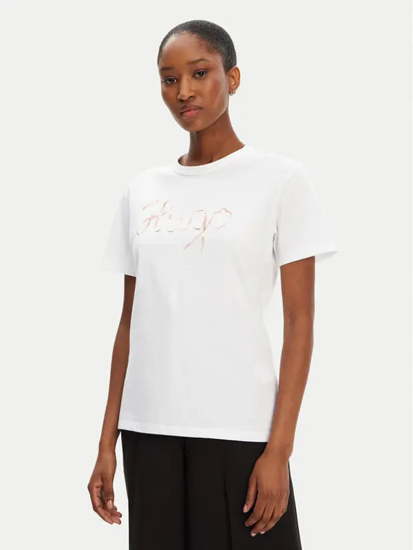 HUGO HUGO T-shirt Damacia_5 50544868 Bijela Regular Fit