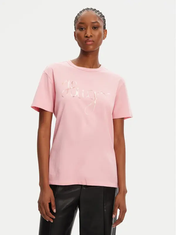 HUGO HUGO T-shirt Damacia_5 50544868 Ružičasta Regular Fit