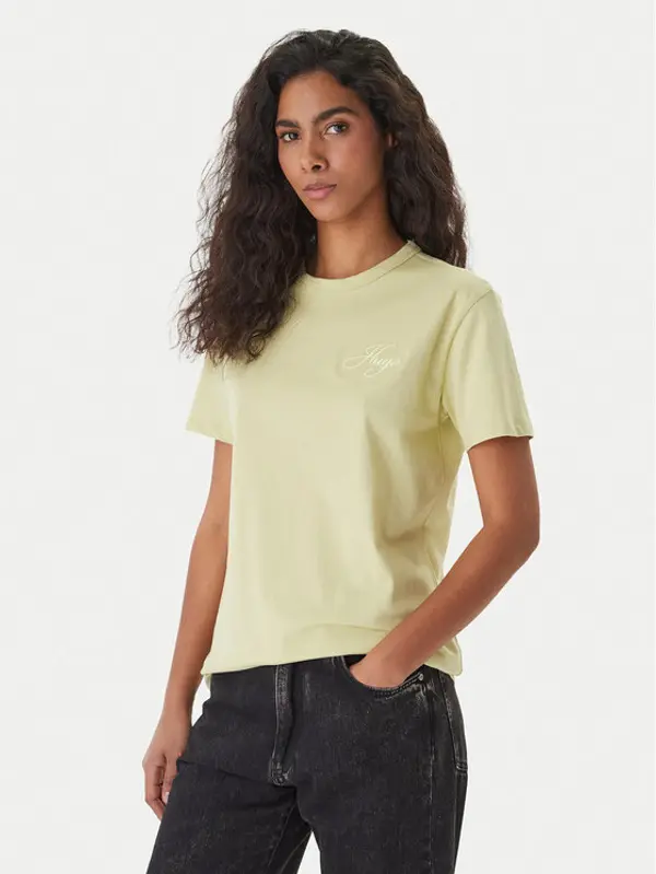 HUGO HUGO T-shirt Damacia_7 50561233 Zelena Regular Fit
