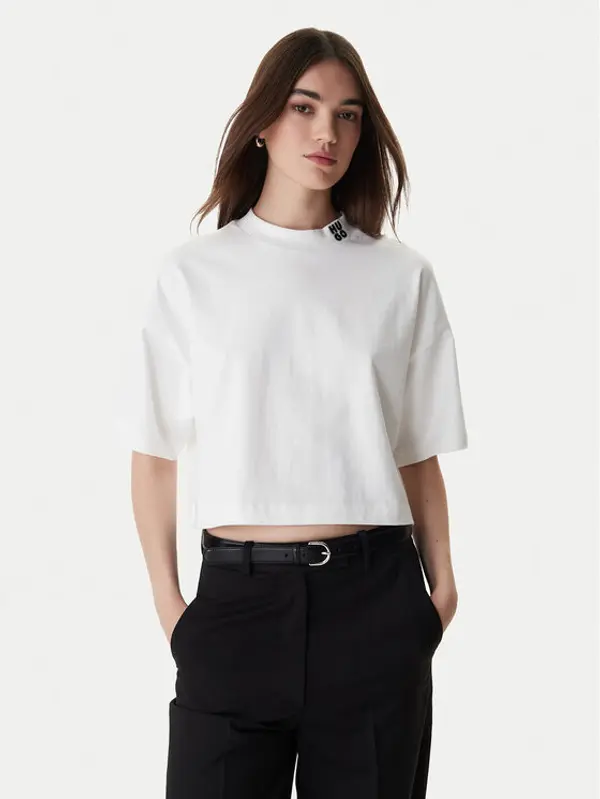 HUGO HUGO T-shirt Damelody 50561189 Bijela Regular Fit