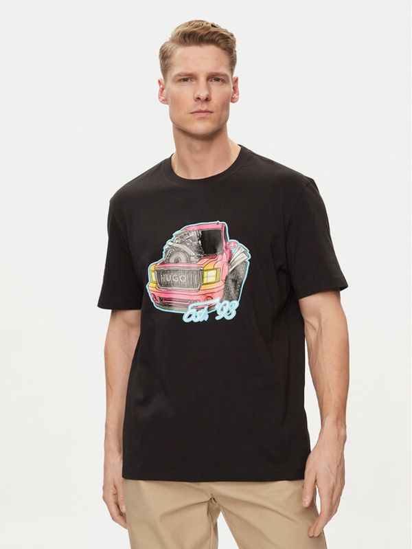 Hugo Hugo T-shirt Damotoro 50514092 Crna Relaxed Fit