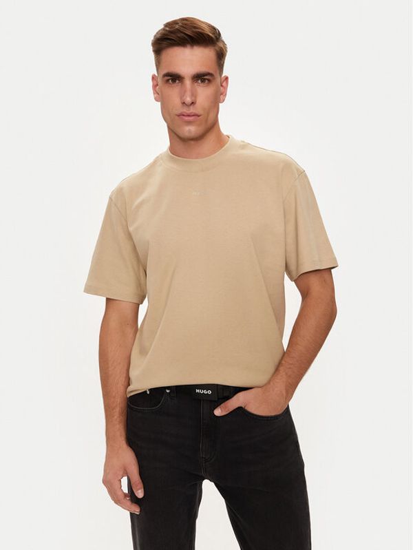 Hugo Hugo T-shirt Dapolino 50488330 Bež Relaxed Fit