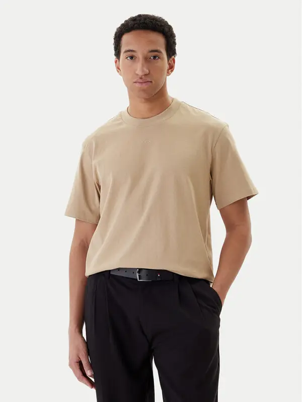 HUGO HUGO T-shirt Dapolino 50488330 Bež Relaxed Fit