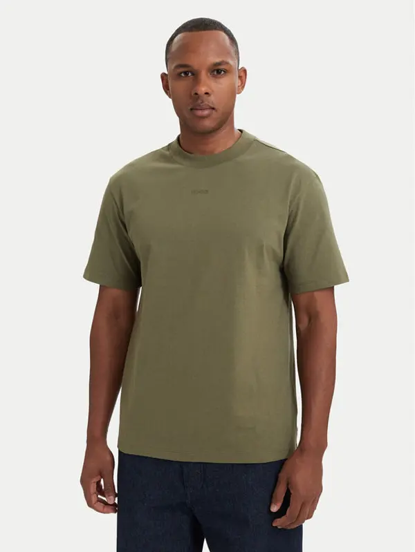 HUGO HUGO T-shirt Dapolino 50488330 Kaki Relaxed Fit