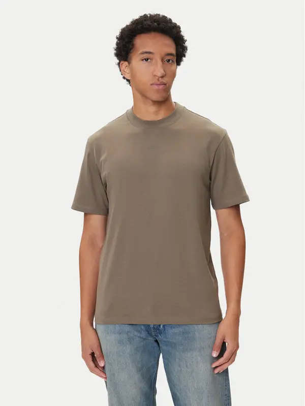 HUGO HUGO T-shirt Dapolino 50488330 Zelena Relaxed Fit