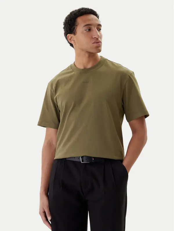 HUGO HUGO T-shirt Dapolino 50488330 Zelena Relaxed Fit