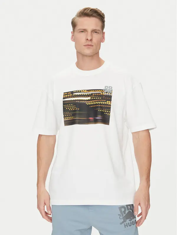 HUGO HUGO T-shirt Daveley_RB 50545125 Bijela Regular Fit