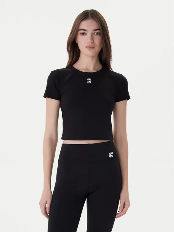 HUGO Hugo T-shirt Delanor 50512000 Crna Slim Fit