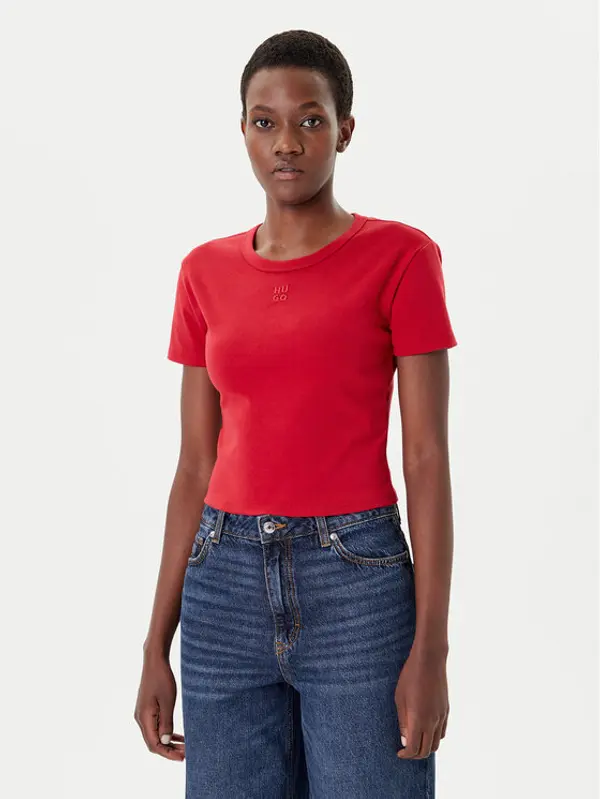 HUGO HUGO T-shirt Delanor 50512000 Crvena Slim Fit