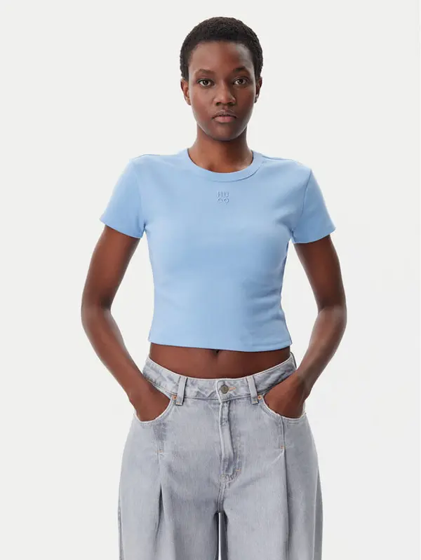 HUGO HUGO T-shirt Delanor 50512000 Plava Slim Fit