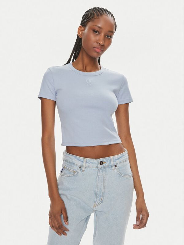Hugo Hugo T-shirt Delanor 50512000 Svijetloplava Slim Fit