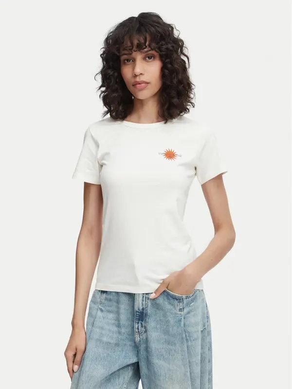 HUGO HUGO T-shirt Deloris 5 50571074 Bijela Regular Fit