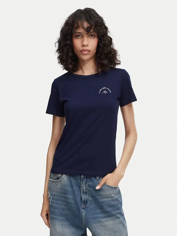 HUGO HUGO T-shirt Deloris 5 50571074 Tamnoplava Regular Fit
