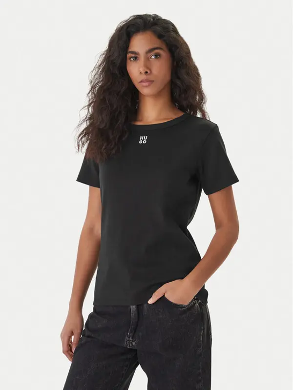 HUGO HUGO T-shirt Deloris 50512002 Crna Regular Fit