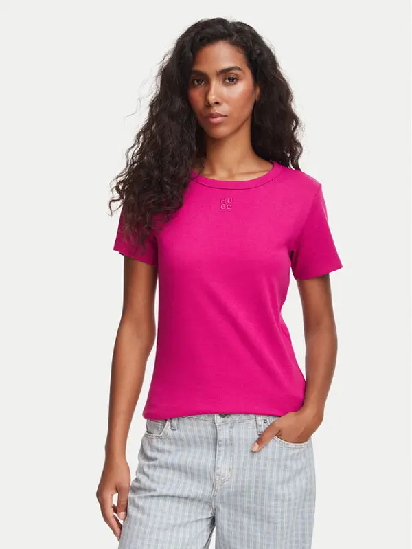 HUGO HUGO T-shirt Deloris 50512002 Ružičasta Regular Fit