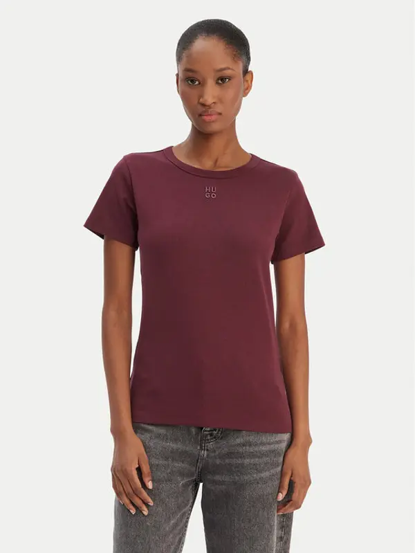 HUGO HUGO T-shirt Deloris 50512002 Tamnocrvena Regular Fit