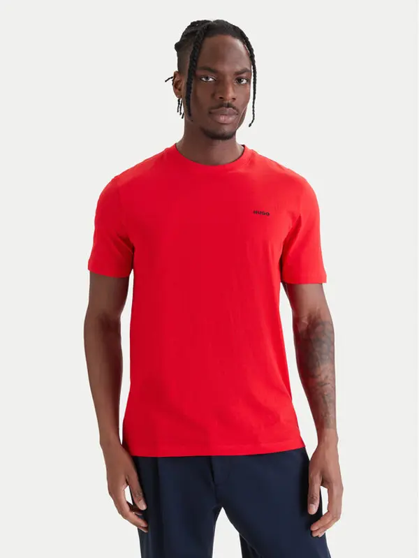 HUGO HUGO T-shirt Dero222 50466158 Crvena Regular Fit