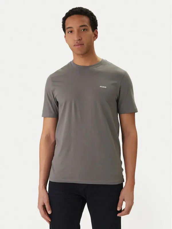 HUGO HUGO T-shirt Dero222 50466158 Siva Regular Fit