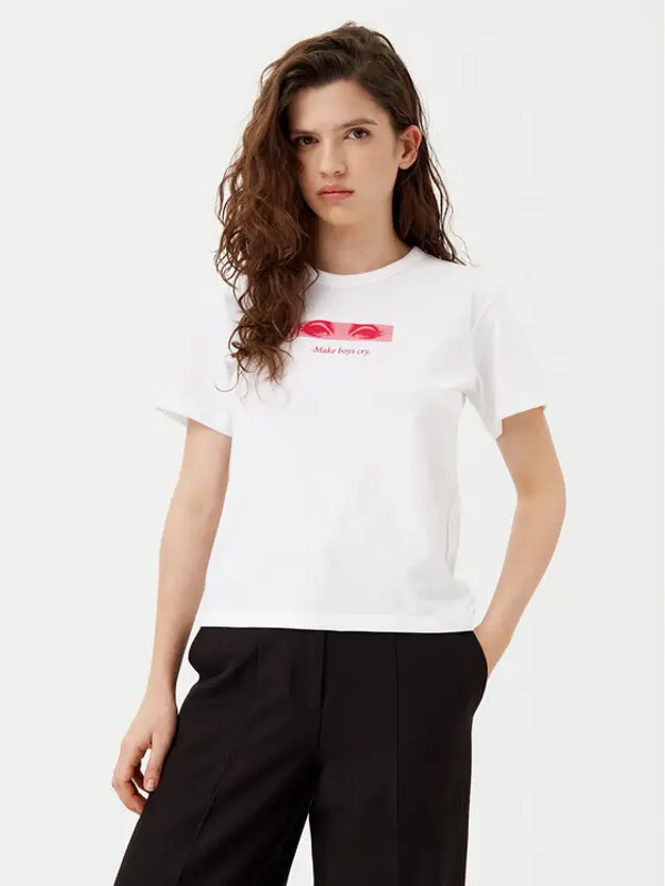 HUGO HUGO T-shirt Destrel_1 50534246 Bijela Regular Fit