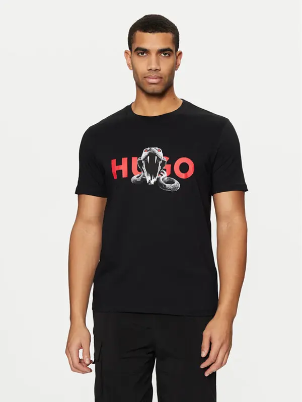 HUGO HUGO T-shirt Deyladec 50530607 Crna Regular Fit