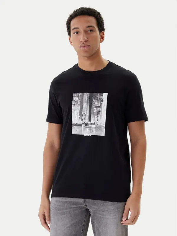 HUGO HUGO T-shirt Deyss 50553755 Crna Regular Fit