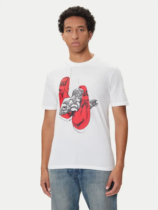 HUGO HUGO T-shirt Diboxer 50542560 Bijela Regular Fit