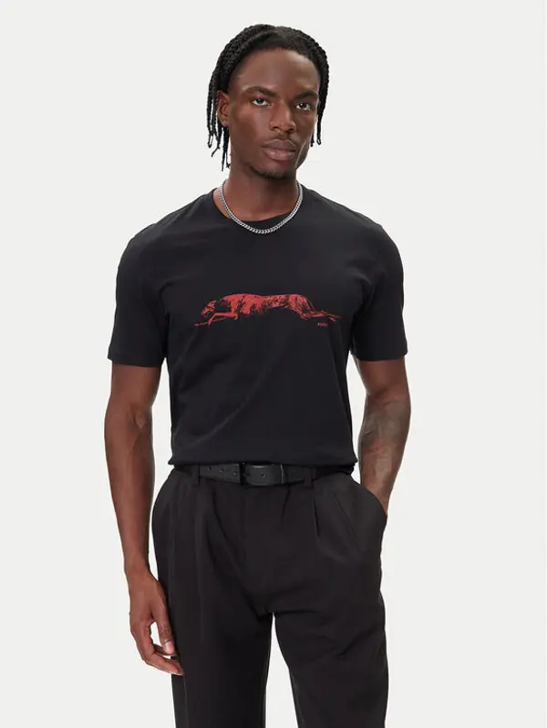 HUGO HUGO T-shirt Didug 50548557 Crna Regular Fit