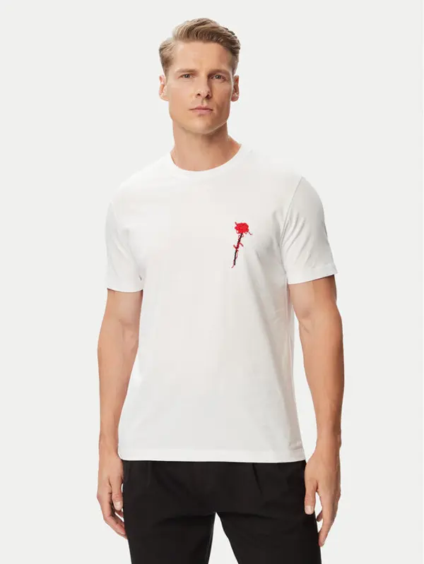 HUGO HUGO T-shirt Diflow 50574447 Bijela Regular Fit