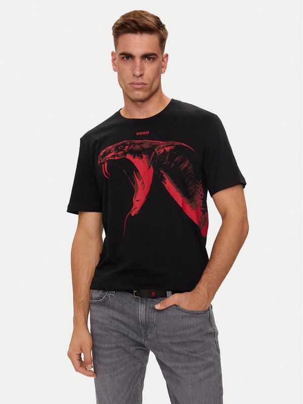 Hugo Hugo T-shirt Dikobra 50519013 Crna Regular Fit