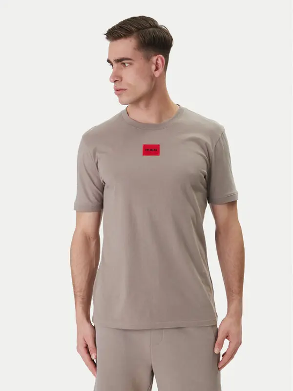HUGO HUGO T-shirt Diragolino212 50447978 Bež Regular Fit